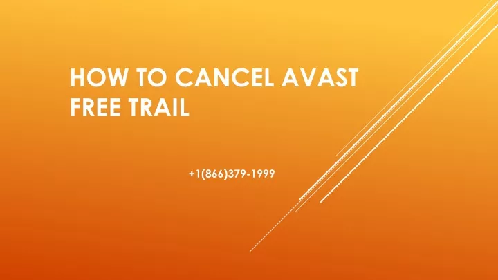 how to cancel avast free trail n.