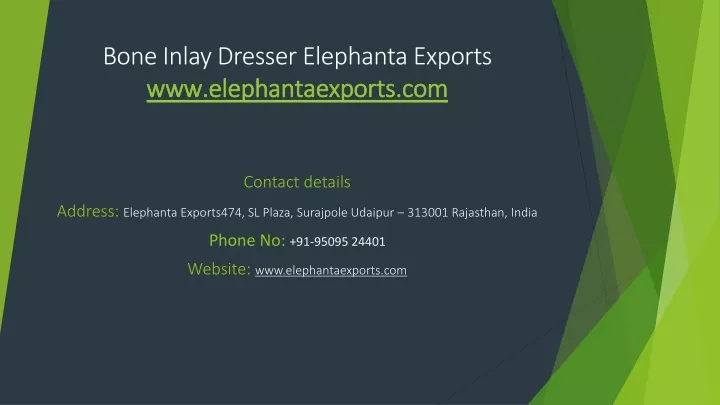 bone inlay dresser elephanta exports n.