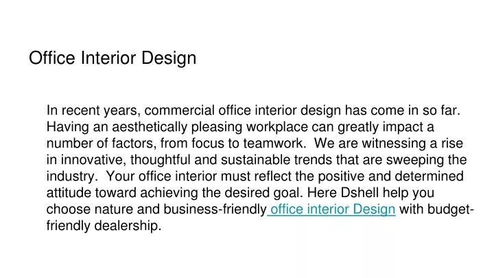 office interior design n.