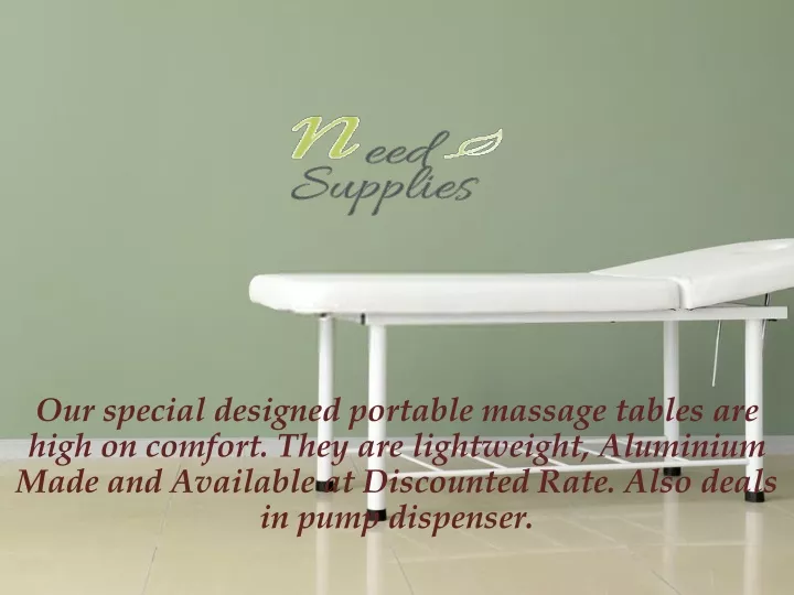 our special designed portable massage tables n.
