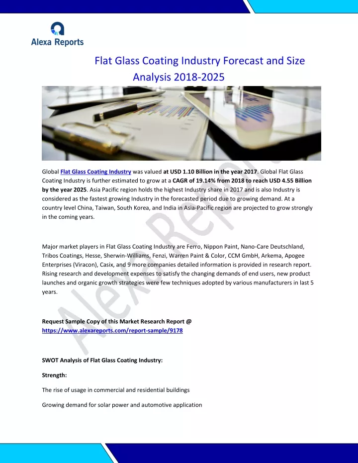 flat glass coating industry forecast and size n.