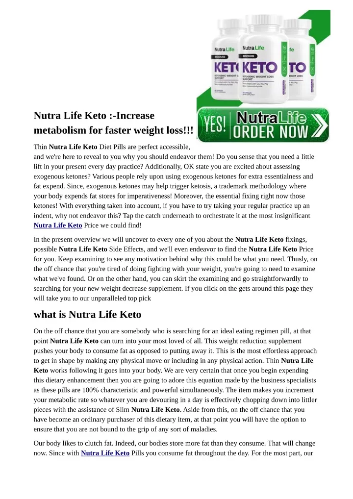 nutra life keto increase metabolism for faster n.