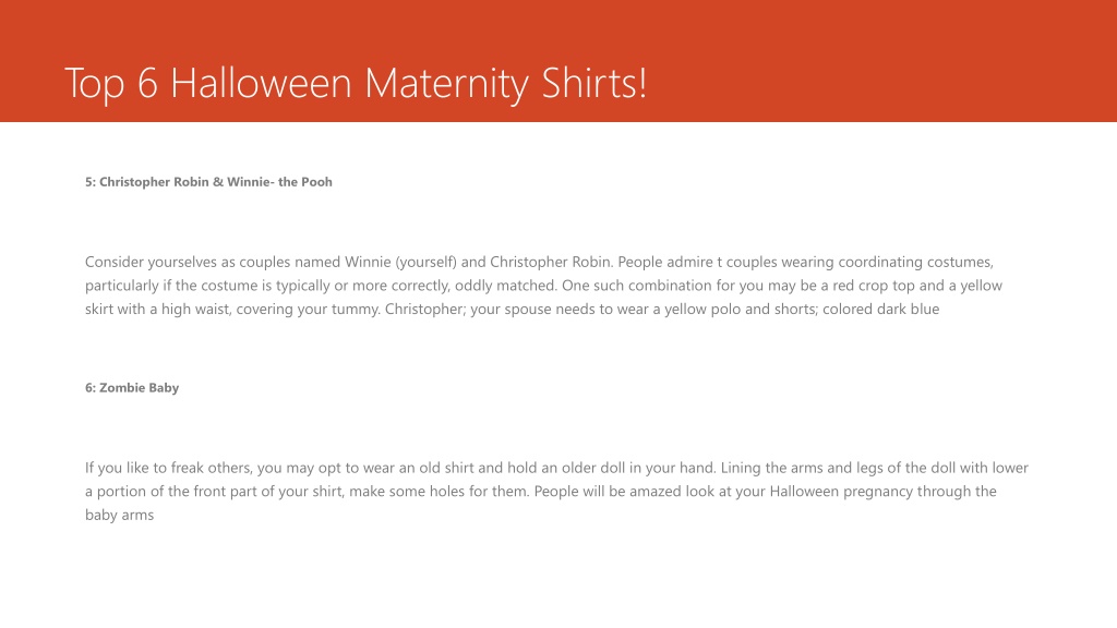 PPT - Top 6 Custom Halloween Maternity Shirt Designs for Moms-to-Be ...