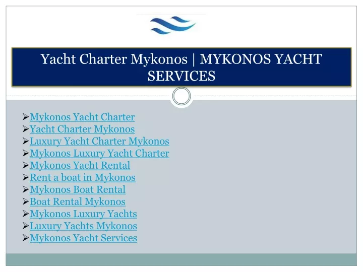 yacht charter mykonos mykonos yacht services n.