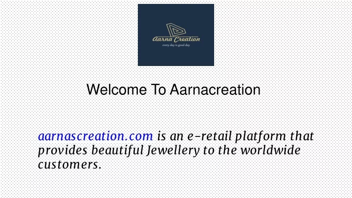 welcome to aarnacreation n.