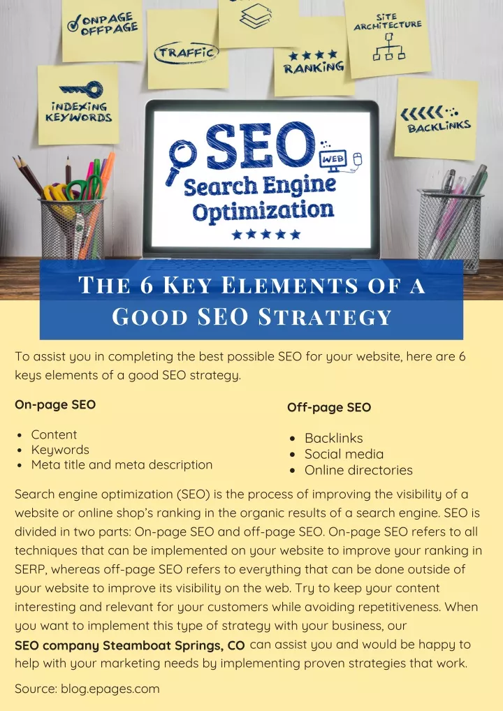 ppt-the-6-key-elements-of-a-good-seo-strategy-powerpoint-presentation