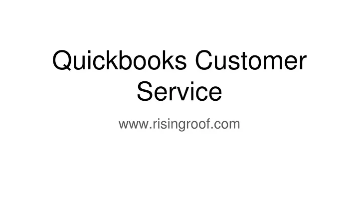 quickbooks customer service n.