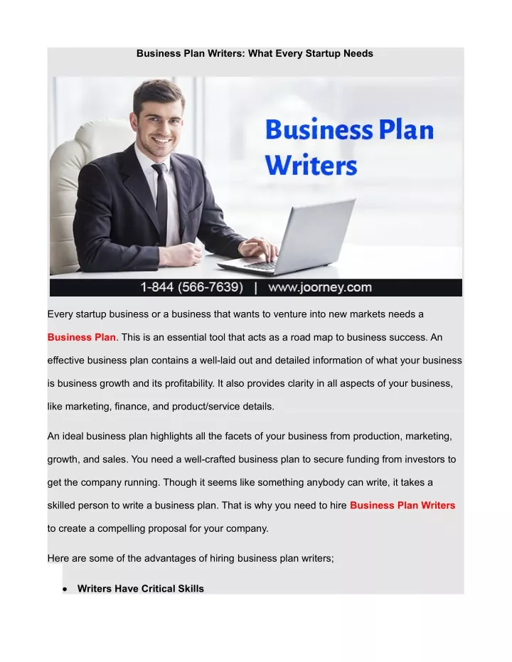 business plan writers what every startup needs n.