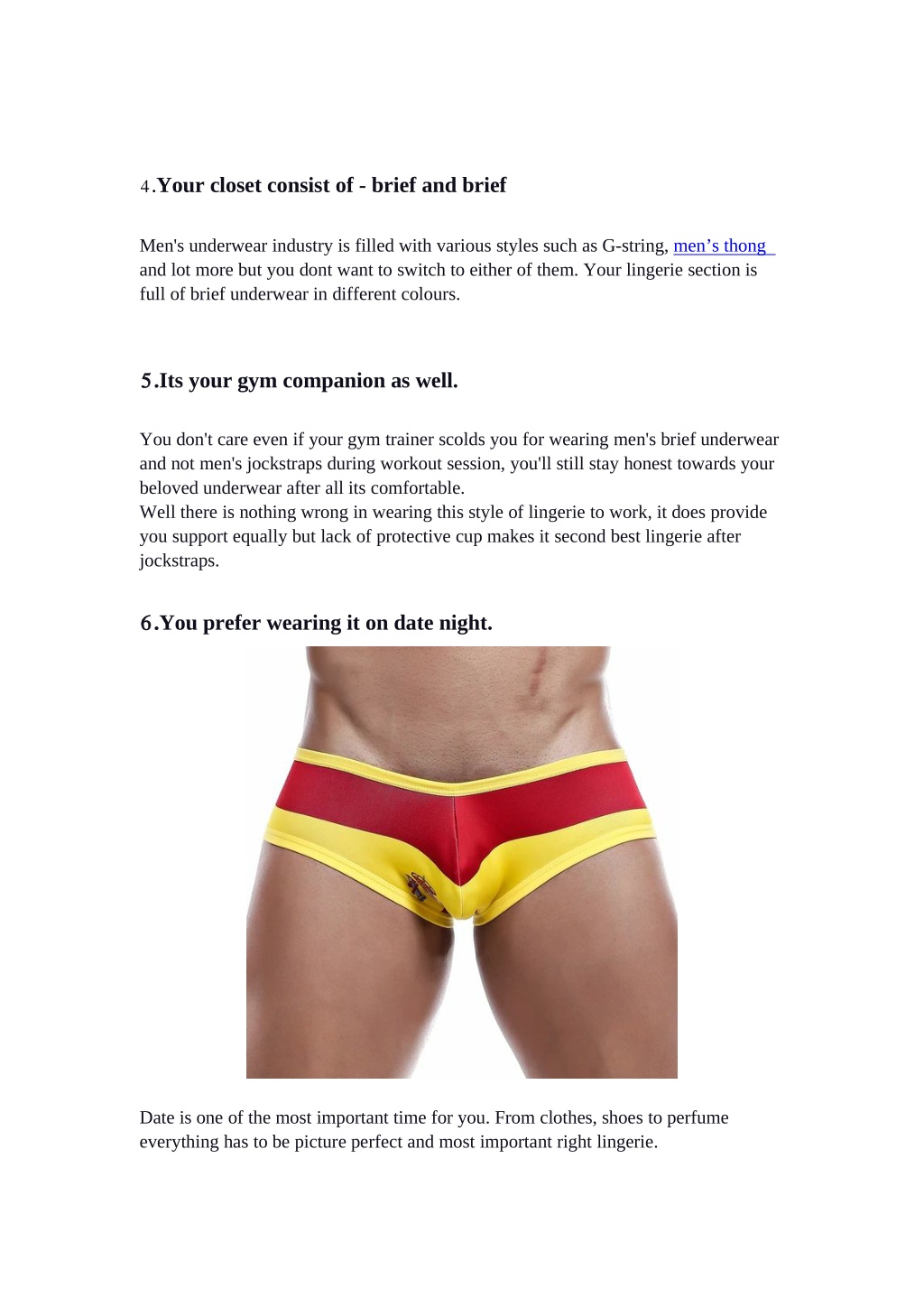4 Common Types of Men's Underwear: Which is Right for You?