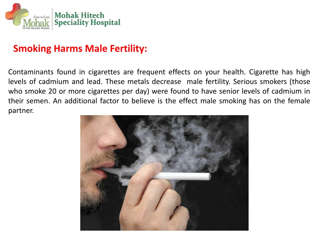 PPT - The Effects Of Cigarette Smoking On Male Fertility PowerPoint ...