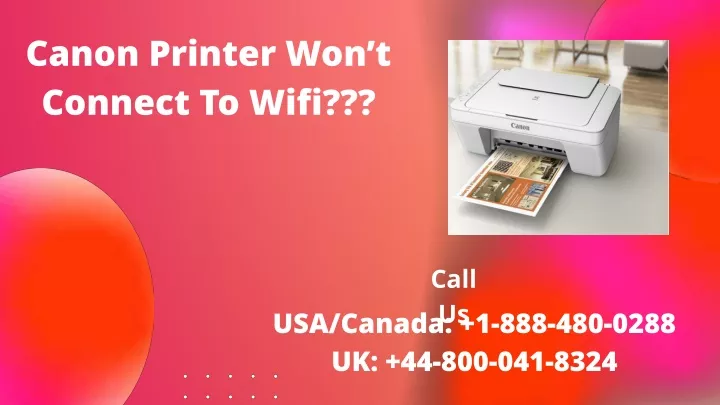 c anon printer won t connect to wifi n.