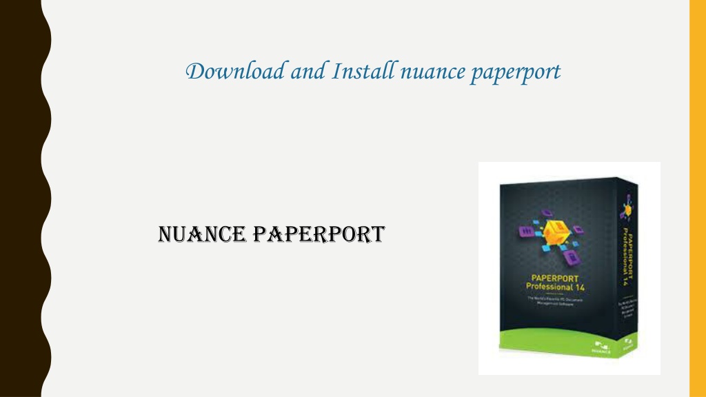 Nuance paperport on sale