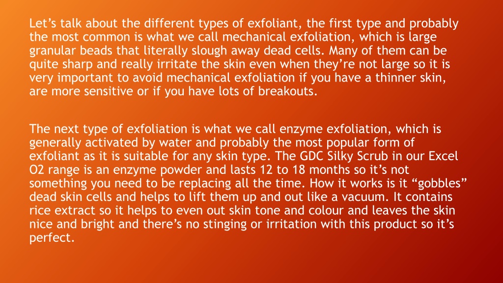 PPT - Importance of skin exfoliation PowerPoint Presentation, free ...