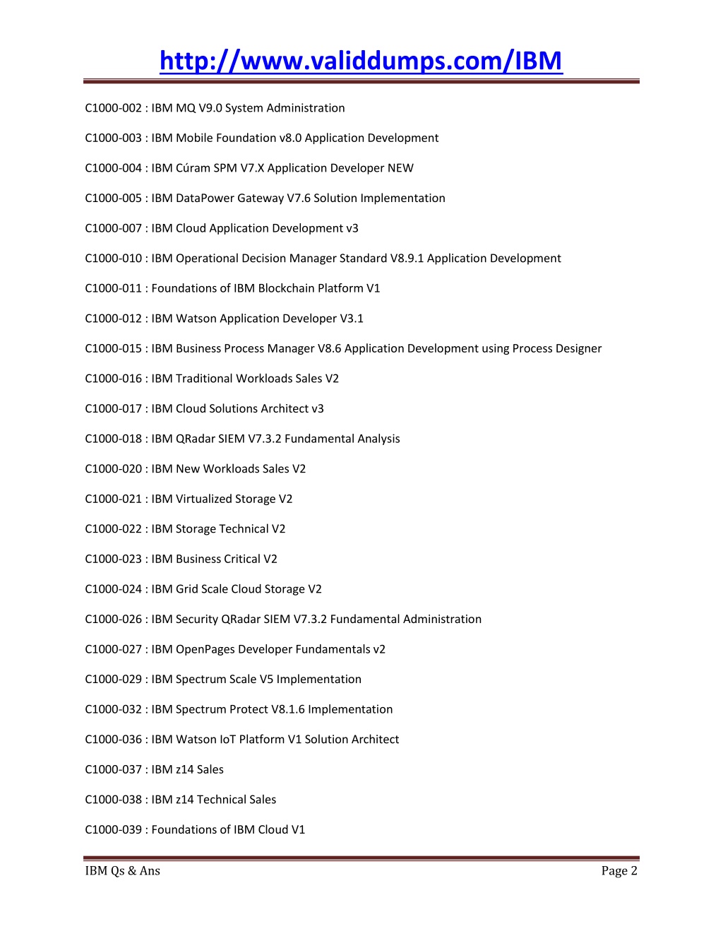 C1000-005 Valid Test Answers