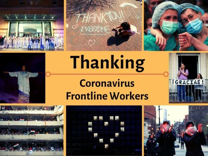 thanking coronavirus frontline workers n.