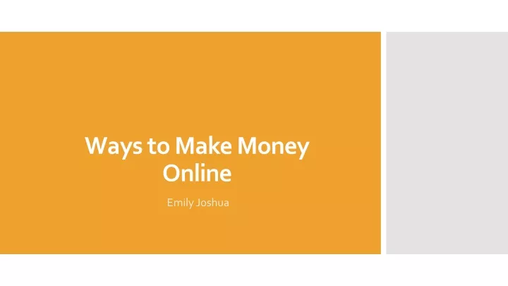 ways to make money online n.