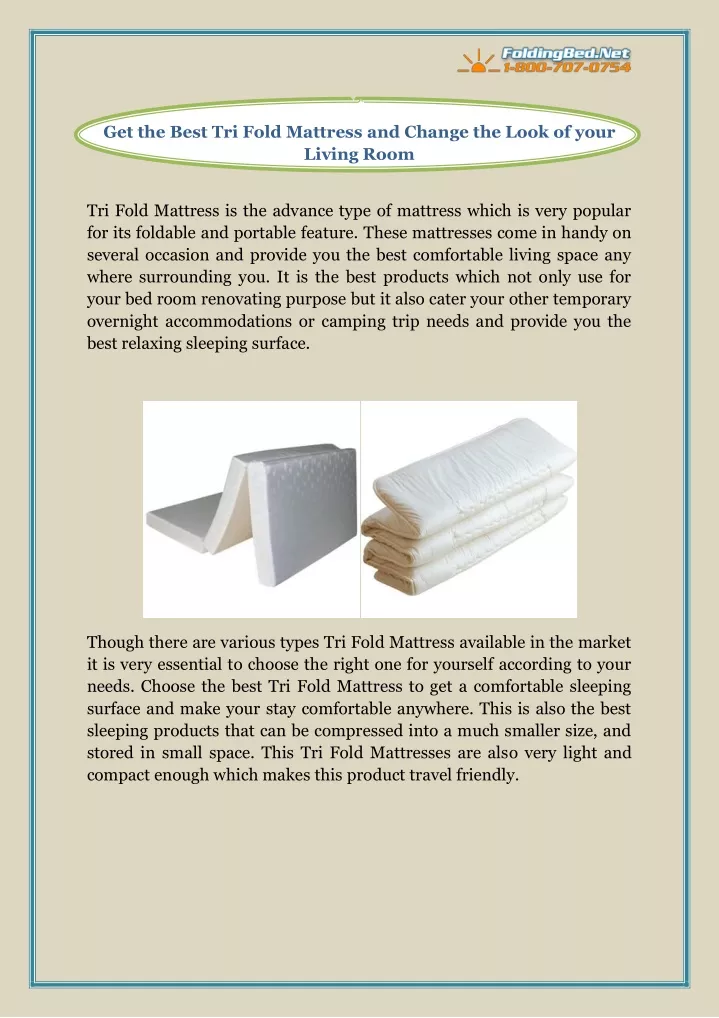 get the best tri fold mattress and change n.