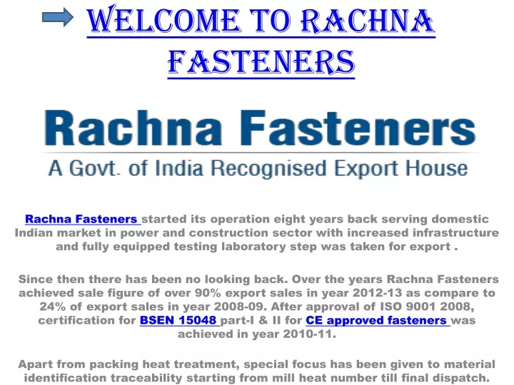 welcome to rachna fasteners n.