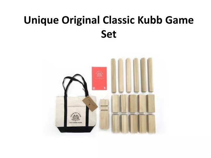 unique original classic kubb game set n.