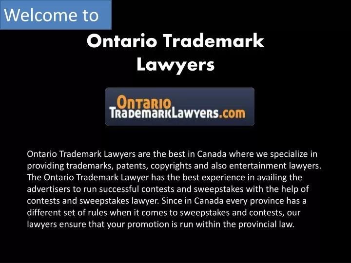 ontario trademark lawyers n.