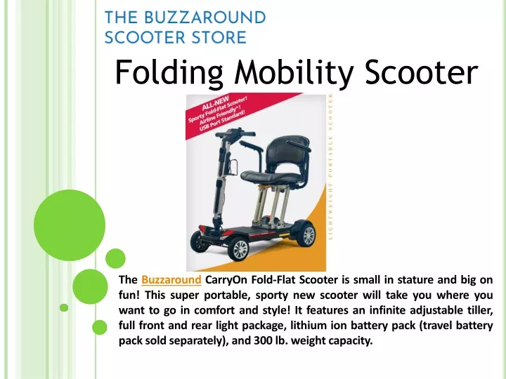 folding mobility scooter n.