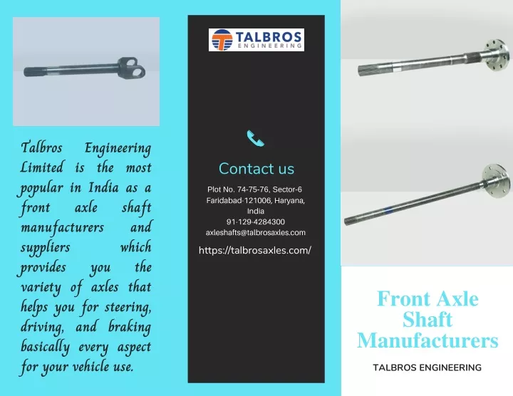 talbros limited is the most popular in india n.