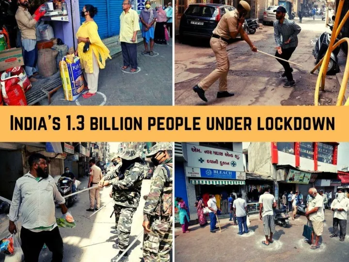 india s 1 3 billion people under lockdown n.
