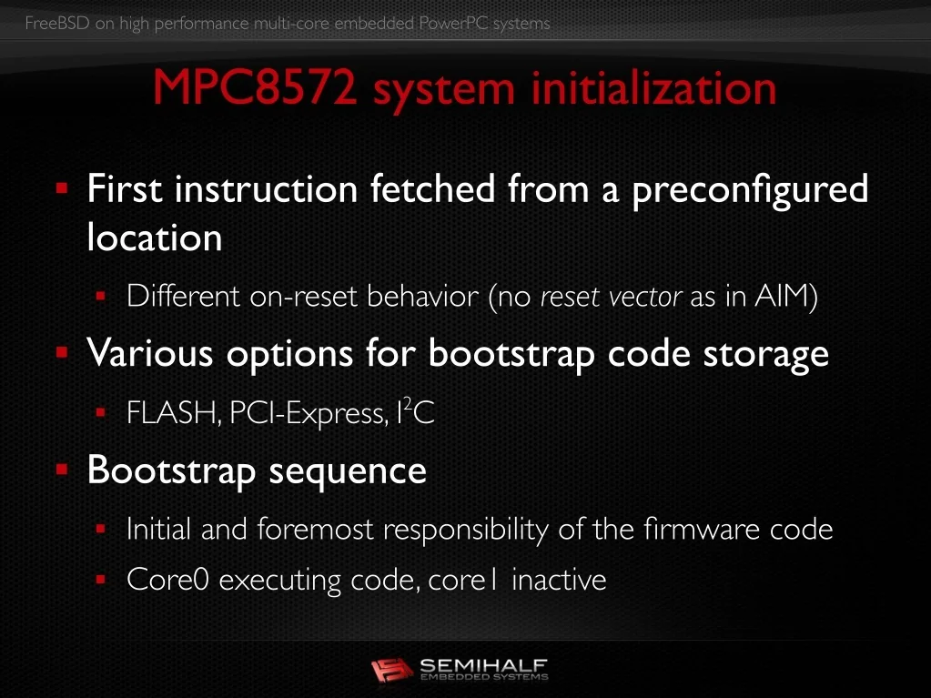 PPT - FreeBSD on High Performance Multi-core Embedded PowerPC Systems ...