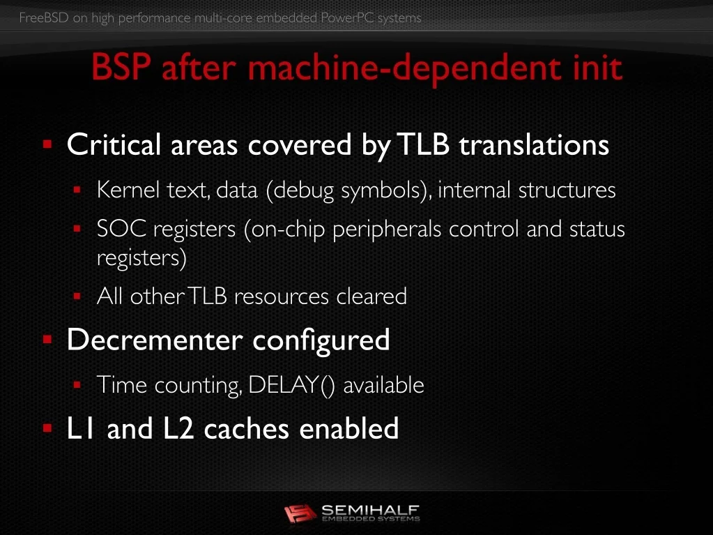 PPT - FreeBSD on High Performance Multi-core Embedded PowerPC Systems ...