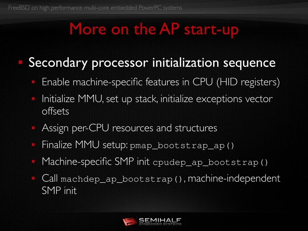 PPT - FreeBSD on High Performance Multi-core Embedded PowerPC Systems ...