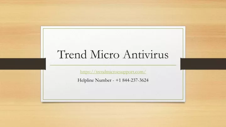 trend micro antivirus n.