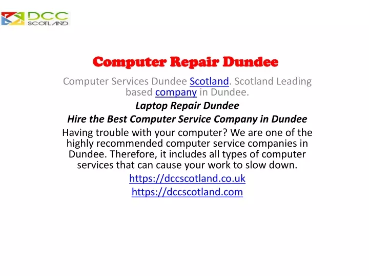 computer repair dundee n.
