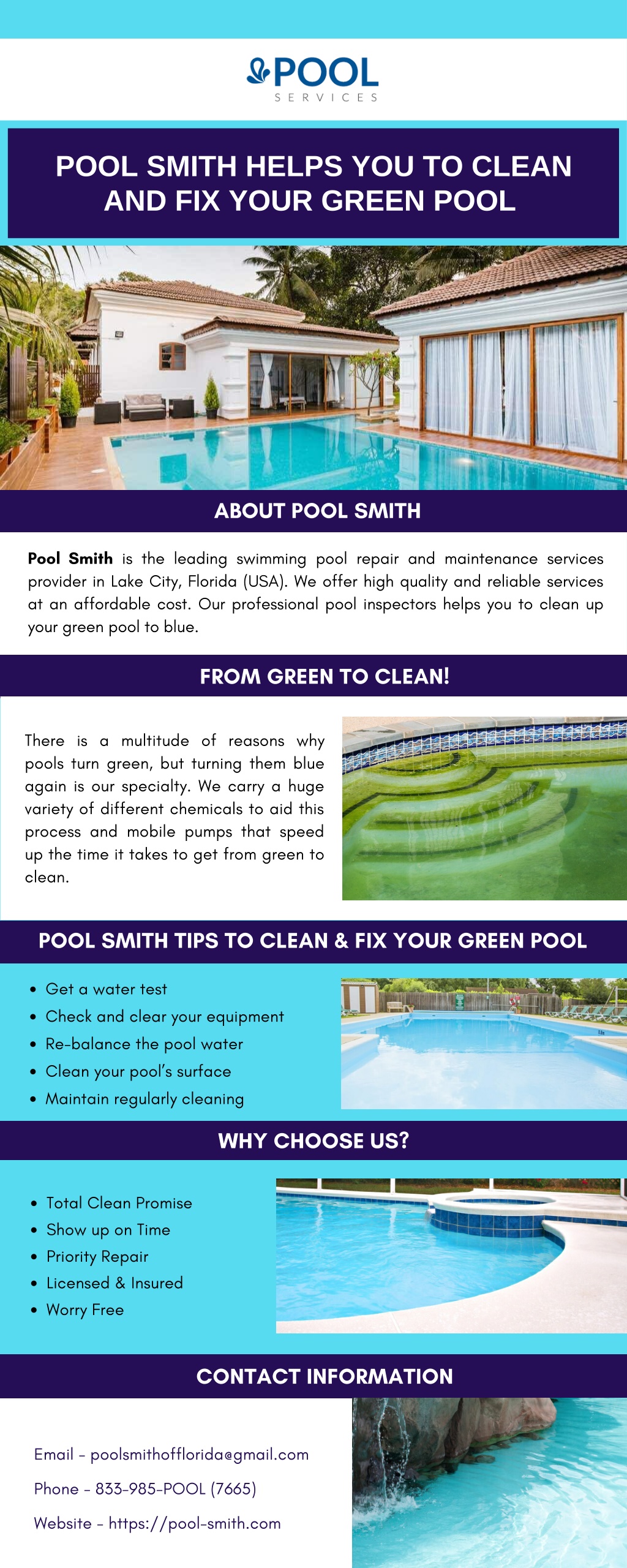 PPT - Pool Smith Helps You to Clean and Fix Your Green Pool PowerPoint ...