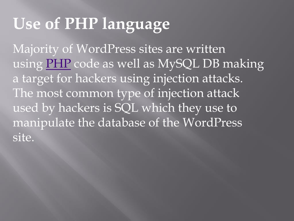 definition of php language