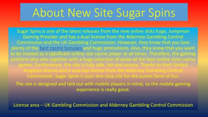 about new site sugar spins n.