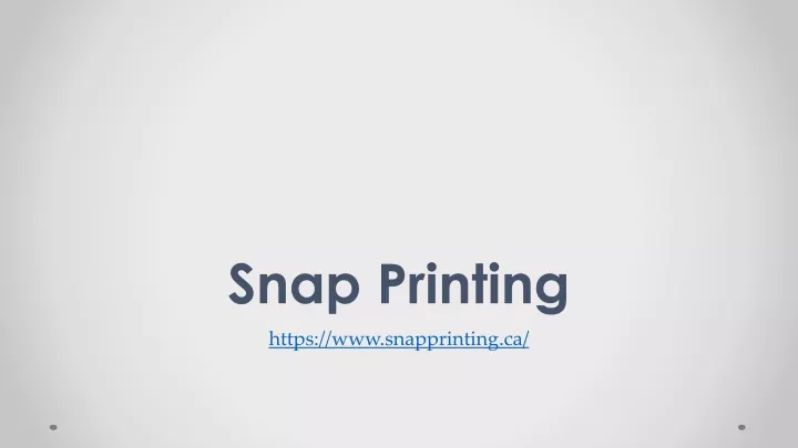 snap printing n.