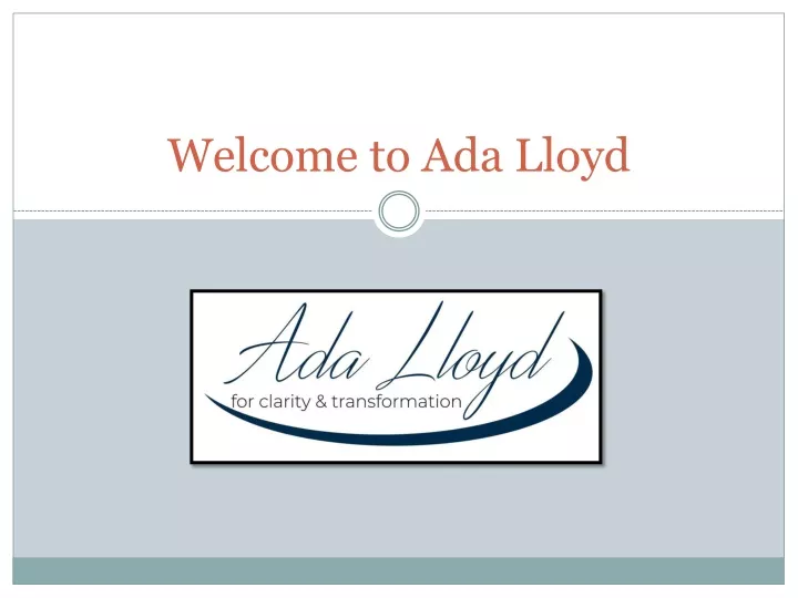 welcome to ada lloyd n.
