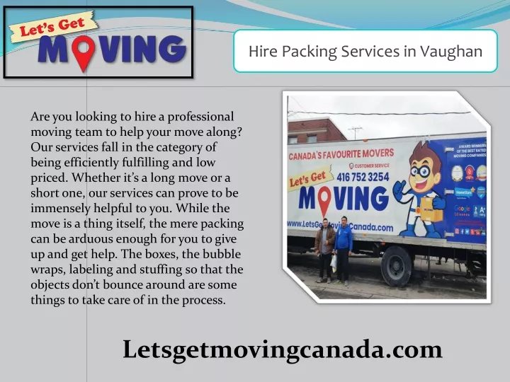 hire packing services in vaughan n.