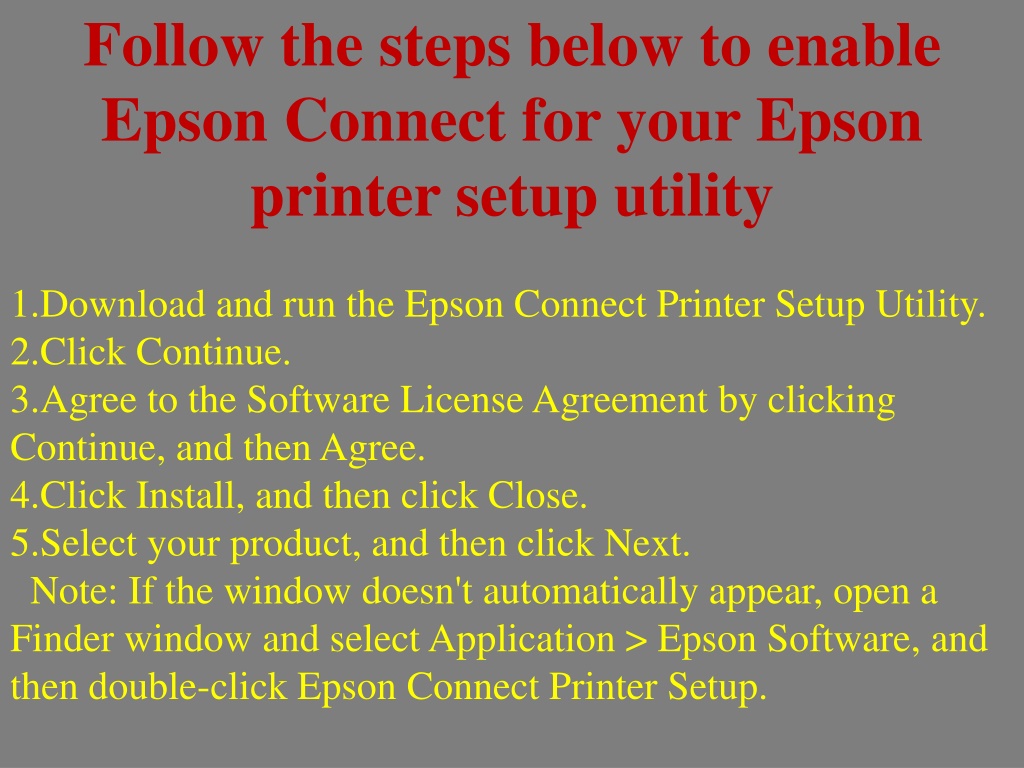 Ppt How To Connect Epson Printer Setup Utility Powerpoint Presentation Id9916632 0490