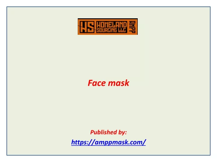 face mask published by https amppmask com n.