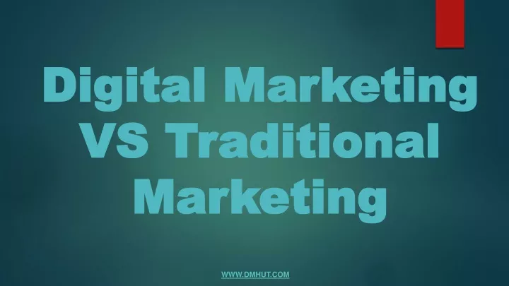 digital marketing vs traditional marketing n.