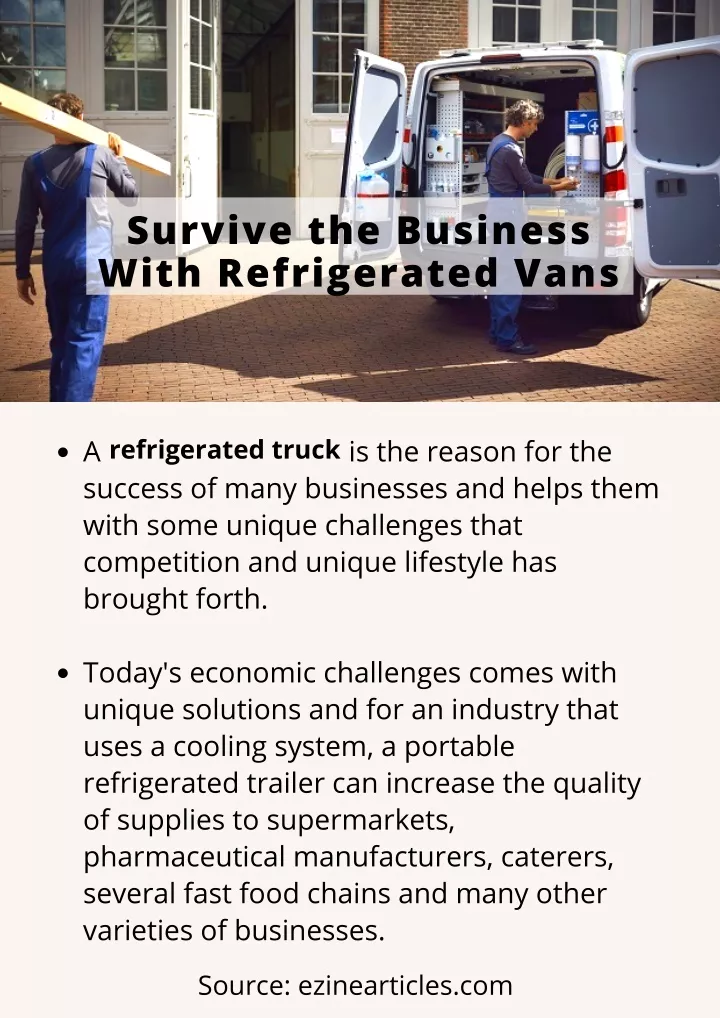 PPT - SURVIVE THE BUSINESS WITH REFRIGERATED VANS PowerPoint ...