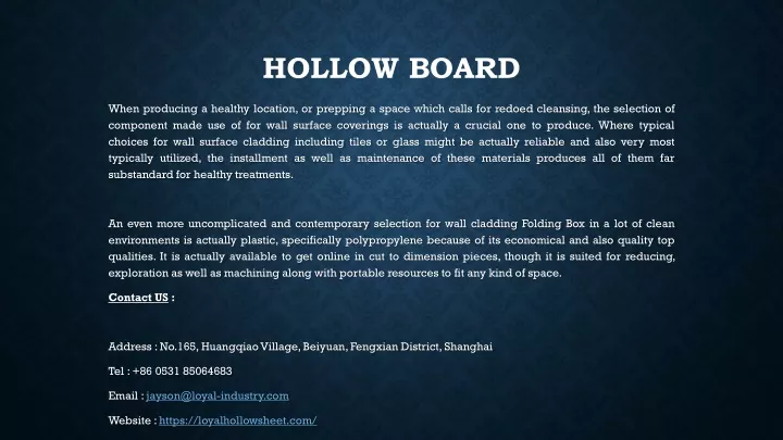 hollow board n.