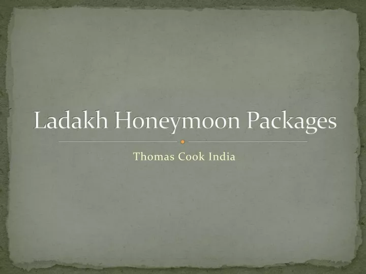 ladakh honeymoon packages n.