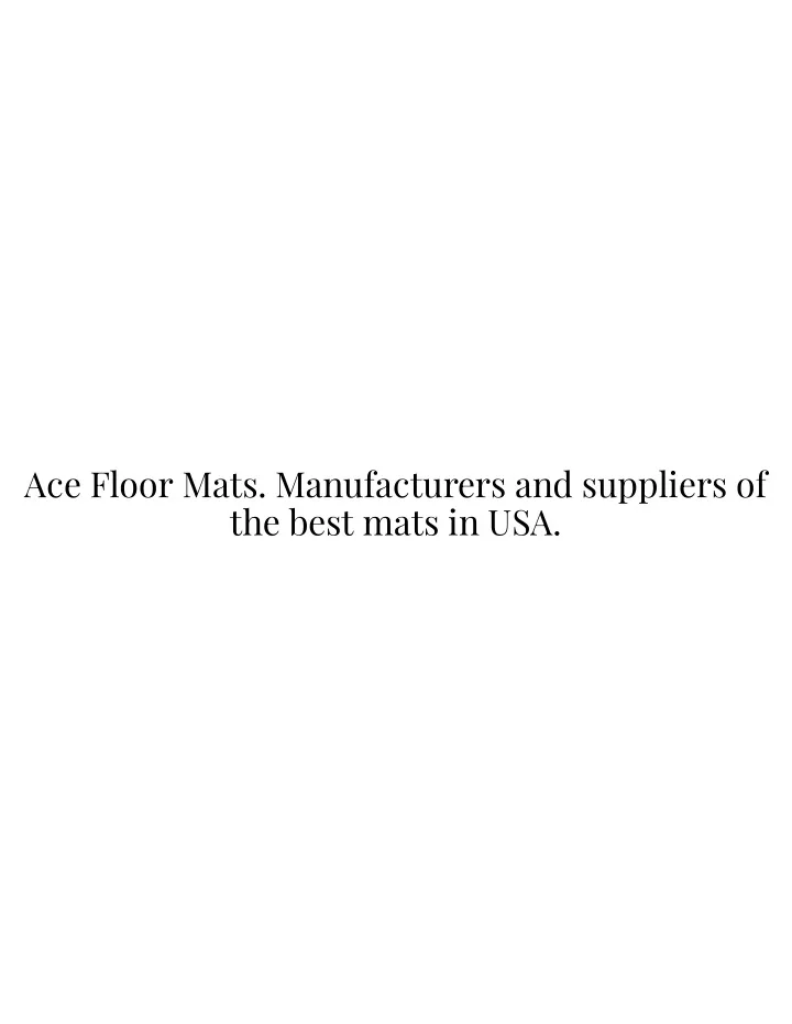 ace floor mats manufacturers and suppliers n.