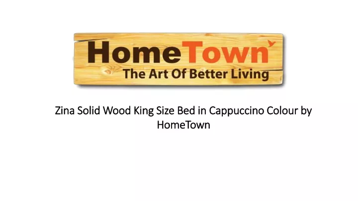 zina solid wood king size bed in cappuccino n.
