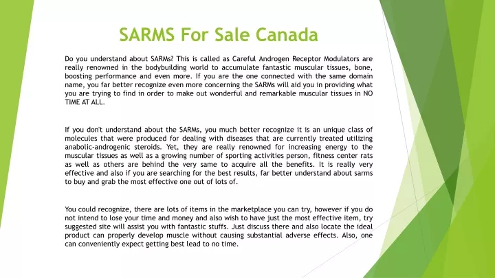 sarms for sale canada n.