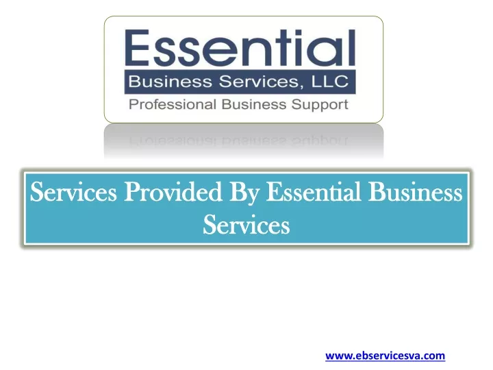 services provided by essential business services n.