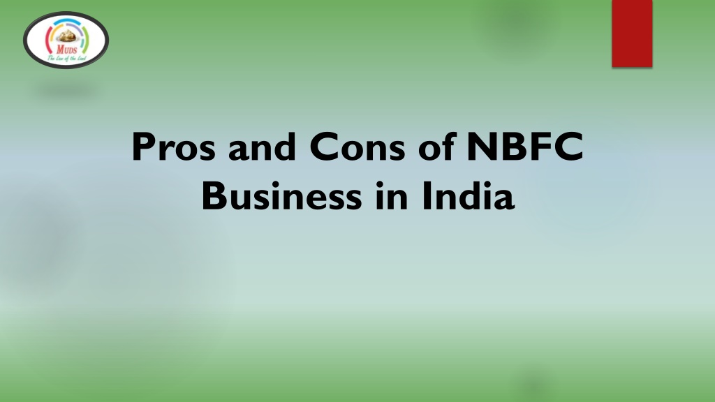 PPT - Pros And Cns On NBFC Business In India PowerPoint Presentation ...