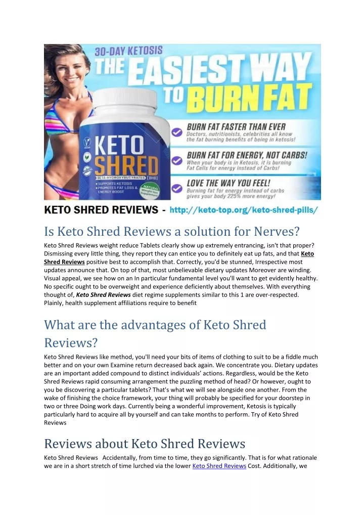is keto shred reviews a solution for nerves n.
